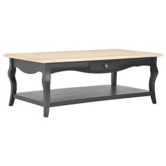 Coffee Table Black 110x60x40 cm MDF