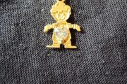 14k Gold Child necklace pendant