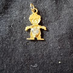 14k Gold Child necklace pendant