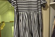 Sun dresses x 2 striped and floral