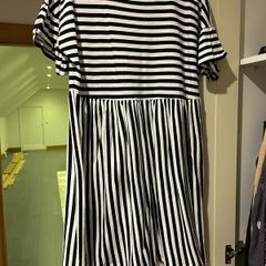 Sun dresses x 2 striped and floral