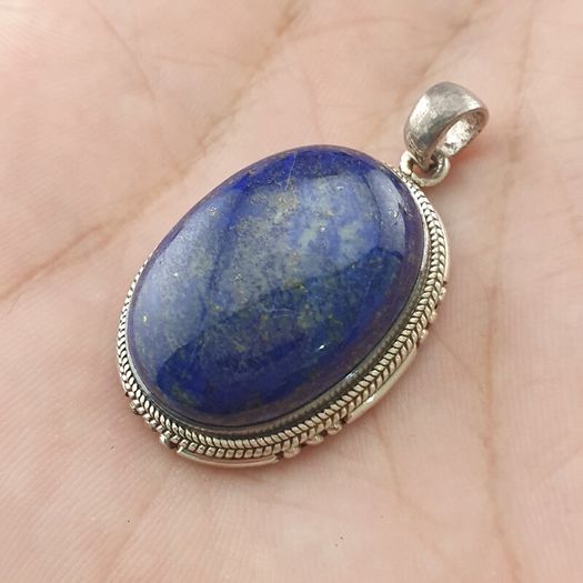 Vintage LapisLazuli 925 Sterling sliver Pendant