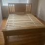 King size oak bed like new Image 2