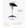 Portable Shampoo Bowl, Shampoo Sink with Adjustable Height & Angle, Salon Hair Wash Sink with Drain Hose and Star-Shaped Support Base Image 4