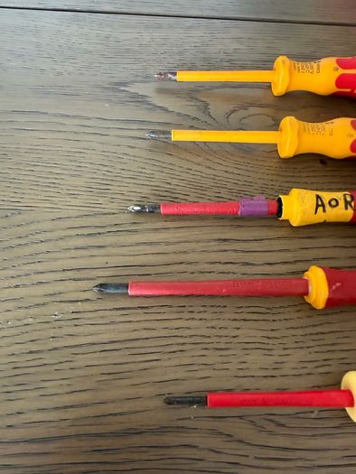 VDE Philips Screwdrivers PH0/PH1 1000v rated