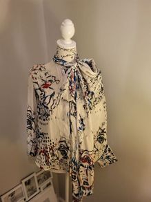 bow blouse long sleeves