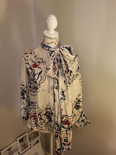 bow blouse long sleeves
