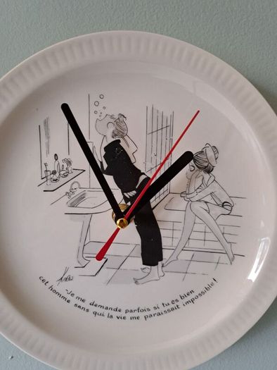 Vintage french plate clock