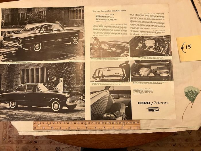 American car brochures. 1950s, 1960s and 1980s