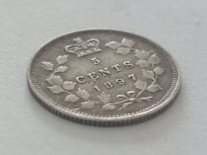 1897 Canada Silver 5 Cents