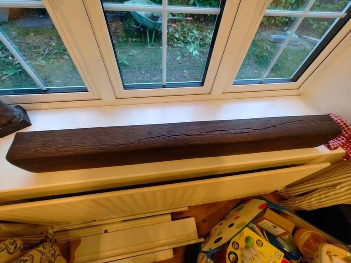 Geocast dark oak mantle beam