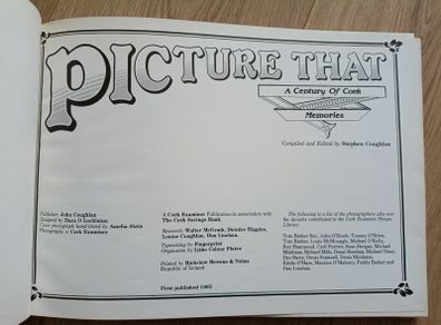 Picture This A Century of Cork Memories hardback 1985 in very good condition FREE STANDARD POSTAGE INCLUDED