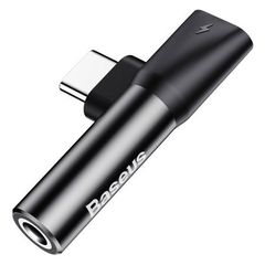 Baseus L41 Type-C to 3.5mm Jack Audio Cable Earphone Splitter Adapter for Xiaomi Huawei USB C Charger Aux Connectors Adapters