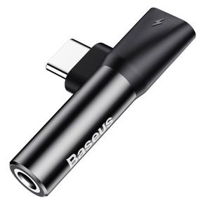 Baseus L41 Type-C to 3.5mm Jack Audio Cable Earphone Splitter Adapter for Xiaomi Huawei USB C Charger Aux Connectors Adapters
