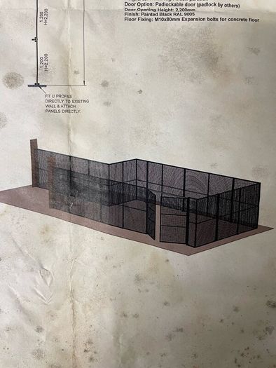 Warehouse partitioning/ dog run