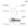 JoyJolt Fresco Cold Brew Coffee Maker - Non Slip Base - 1 Litre Image 6