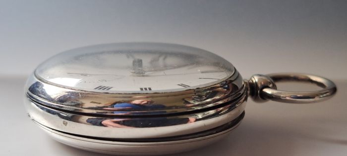 Silver Fusee Lever Pocket Watch - Berthold Muller,Twickenham - London 1873c