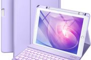Brand New iPad Case with Keyboard Magnetic Backlighting - Lavender 10.2 inch.
