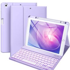 Brand New iPad Case with Keyboard Magnetic Backlighting - Lavender 10.2 inch.