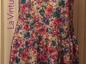 Vintage Floral Print Summer Dress