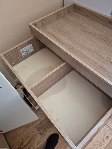 3 drawer chest - oak