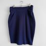 New Emery Rose Navy Blue High-Waisted Pencil Skirt Image 3