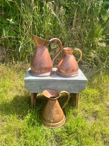 Antique/Vintage Copper Jug Measures