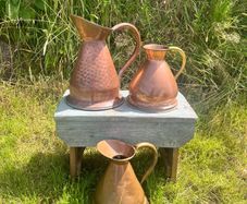 Antique/Vintage Copper Jug Measures