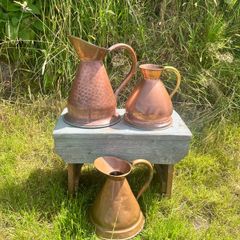 Antique/Vintage Copper Jug Measures