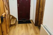 Solid wood front door and frame