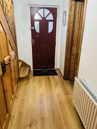 Solid wood front door and frame