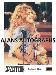 Led Zeppelin -  Robert Plant Autograph