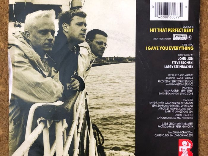 Bronski Beat - Hit That Perfect Beat (1985) Irish 7"
