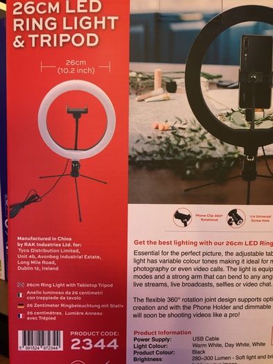 26 cm LED Ring Light Content Creator