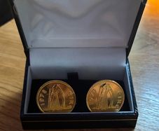 irish coin cuff links