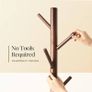 FREE SHIPPING Sturdy Wooden Coat Stand, 3 Adjustable Sizes Coat Tree with 8 Hooks, Coat Stands for Hallway Entryway, Hat Stand for Clothes, Used in Bedroom/Office/Hallway/Entryway Image 2