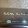 Pair of New Silver Black out Curtain, Eyelet Image 5