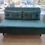 2 seater green sofa bed Image 2