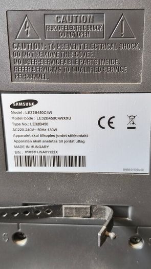 Samsung LE32B450C4WXXU 32" Tested Working TV Made In Hungary
