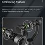 Original S5 3 Axis Gimbal Handheld Stabilizer For Video Record Vlog Live For Mobile Smartphone Action Camera Gopro Image 5