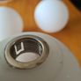 5 White Globe Lights SHADES. . In Very Good Condition. Image 5