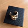 Gold Tone Ring Size P Image 3