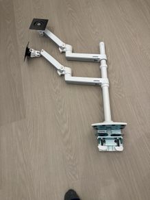 Ergotron LX dual stacking arm, tall pole
