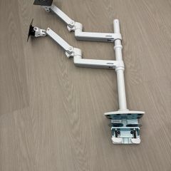 Ergotron LX dual stacking arm, tall pole