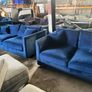 Blue 3+2 sofa set Image 2