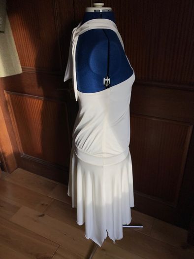 New White halter neck dress