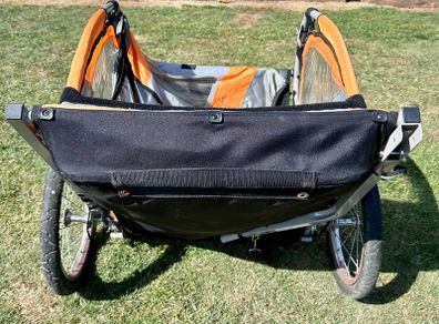Double bike trailer for kids