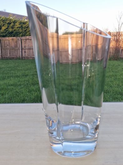 Bohemia art glass vase