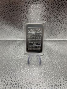 1oz Fine 999 Silver Bullion Johnson Matthey Bar.