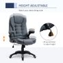 Office Chair Computer Ergonomic Reclining Backrest Swivel Seat Height Adjustable Padded Armrest Gray Image 7